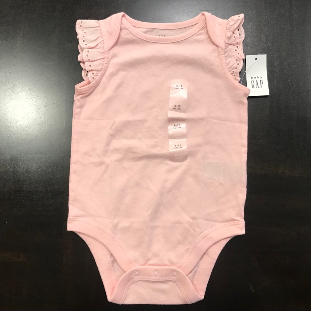 Baby GAP Eyelet Ruffle Bodysuit